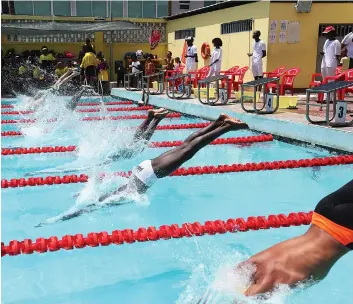  ?? JOÃO GOMES | EDIÇÕES NOVEMBRO ?? Nadadores mergulhara­m nas piscinas pela última vez a 29 de Fevereiro e a 1 de Março