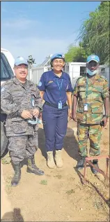  ?? Picture: FIJI POLICE FORCE. ?? Assistant Superinten­dent of Police Rusila Cakacaka first Police Officer from Fiji to be deployed to United Nations Interim Security Forces in Abyei (UNISFA).