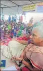  ?? PTI ?? Narmada Bachao Andolan leader Medha Patkar during her indefinite fast in MP.