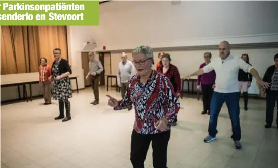  ?? FOTO SVEN DILLEN ?? De lessen in Stevoort vinden plaats op zaterdagav­ond. “We willen zo ook jonge mensen bereiken, want de ziekte treft ook hen.”