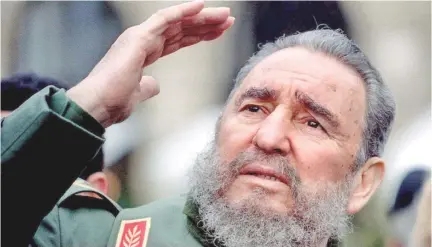  ??  ?? The late Fidel Castro.