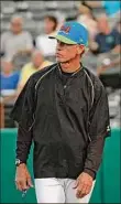  ?? Jenn March / Special to the TU ?? Scott Budner was lured out of retirement by Valleycats manager Pete Incaviglia.