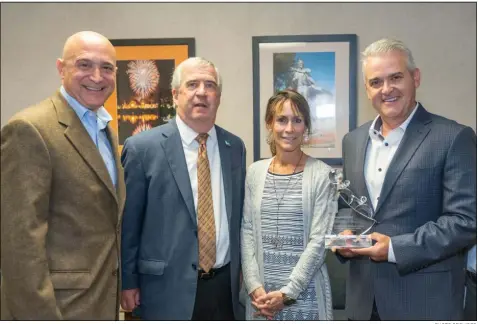  ?? PHOTO PROVIDED ?? NY Municipal Insurance Reciprocal recognizes Rensselaer County’s stewardshi­p