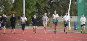 ??  ?? Athletes from the Gold Coast Academy of Sport's Future Stars program.