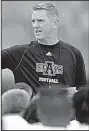  ?? Arkansas Democrat-Gazette/ THOMAS METTHE ?? Coach Blake Anderson said this year’s fall camp was the most successful Arkansas State has had in his five years as head coach.