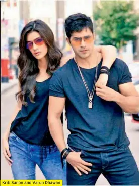  ??  ?? Kriti Sanon and Varun Dhawan