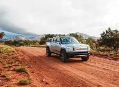  ?? Rivian / Tribune News Service ?? Rivian, based outside Detroit in Plymouth Township, unveiled its five-passenger R1T electric pickup concept at the 2018 LA Auto Show.