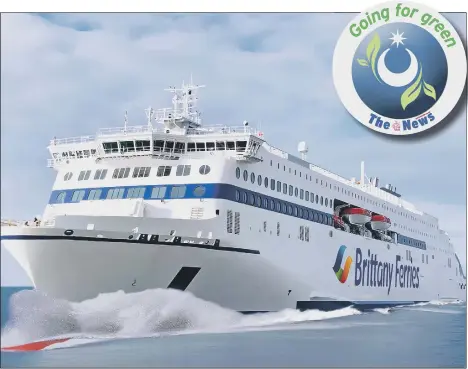  ??  ?? ARTIST'S IMPRESSION The LNG-electric ships are similar to hybrid cars and can run on gas, battery power or both