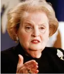  ??  ?? Leader: Madeleine Albright