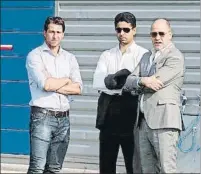  ?? FOTO: PSG ?? Antero Henrique (derecha), con Maxwell y Nasser Al-Khelaifi