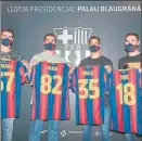  ?? FOTO: FCB ?? Los cuatro nuevos del Barça