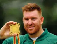  ?? ?? Discus thrower Victor Hogan claimed African Games gold with a throw of 62.56m. Photo: Roger Sedres