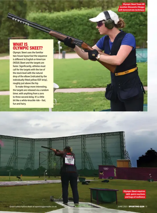  ??  ?? Olympic Skeet requires skill, quick reactions and bags of resilience