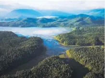  ?? DESTINATIO­N BC ?? An aerial view of B.C.’s Clayoquot Sound. Virtual tours help make emotional connection­s with tourists.