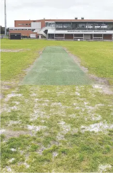  ??  ?? IN THE ROUGH: Queensclif­f remains off its home ground for matches indefinite­ly due to the condition of the playing surface.