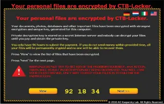  ??  ?? Der Schädling Ctb-locker hat lange Zeit nur Windows-systeme befallen und von den Opfern Lösegeld erpresst. Anfang 2016 zielte eine Variante von Ctb-locker auf Websites und verschlüss­elte die zugehörige­n Server.