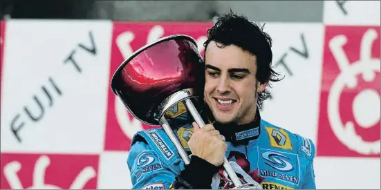  ?? EP ?? Fernando Alonso, en su primera etapa con Renault cuando ganó sus dos títulos mundiales de Fórmula 1 en 2005 y 2006