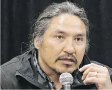  ??  ?? Chief Allan Adam of the Athabasca Chipewyan First Nation is one of Alberta’s most outspoken Indigenous leaders.