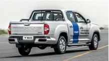  ??  ?? The T60 is a standard-sized one-tonne ute, but will be available with an extended wellside deck.