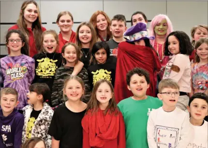  ?? PHOTO PROVIDED ?? Ballston Spa Central School District 2020 Odyssey of the Mind Teams prepare for regionals.
