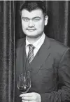  ?? Yao Family Wines ?? Retired NBA all-star Yao Ming’s Napa winery is selling NFTs, which include a digital image of Yao drinking.