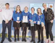  ??  ?? From left: Paul Chichester NCSC Director for Operations, Callena Wylie, Megan Pickup, Zara Pristov-King, Jess Peck and Steph McGovern