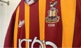  ?? Photograph: Bradford ?? The shirt Bradford winger Sean Scannell will wear next season, containing the number 1259 - which represents where he stands in the club’s history of players.