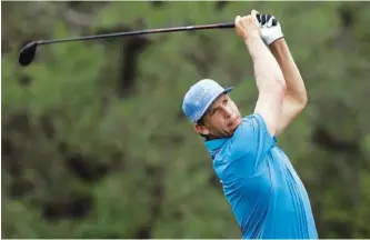  ?? ASSOCIATED PRESS FILE PHOTO ?? Ricky Barnes watches his drive on the first hole during the final round of the Texas Open golf tournament in San Antonio in April 2016. Barnes chose not to enter U.S. Open qualifying this year because his priority is on keeping his PGA Tour card.