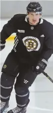  ?? STAFF FILE PHOTO BY PATRICK WHITTEMORE ?? MOVING FORWARD: Noel Acciari will be on the third line in place of the injured Riley Nash for the Bruins in Game 1 tonight.