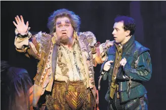  ?? Jeremy Daniel / SHN ?? Blake Hammond (left) and Rob McClure star in SHN’s production of “Something Rotten!”