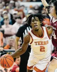  ?? Eric Gay / Associated Press ?? Marcus Carr returns to UT as a sixth-year senior intent on improving his NBA draft stock.
