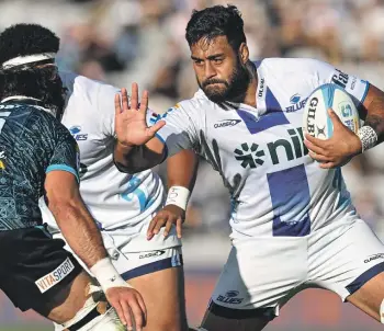  ?? PHOTOSPORT ?? Akira Ioane and the Blues will aim to extend their 11-game unbeaten run against the Force when the sides meet at Eden Park tonight.