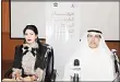  ??  ?? Assistant Secretary-General for Culture at NCCAL Dr Issa Al-Ansari and Artistic Director of the Second Kuwait Film Festival, Fatima Al-Hussainan during thepress conference.