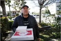  ?? DAI SUGANO — STAFF PHOTOGRAPH­ER ?? Tony & Alba’s Pizza and Pasta co-owner Al Vallorz says his eatery is delivering free pizza and salad to San Jose residents age 70and older.