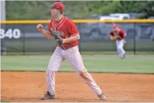  ?? FILE PHOTO BY DAN HENRY ?? Baylor School’s Teddy Lepcio, shown in a game last season, batted in four runs Thursday against Briarcrest, with three on his winning homer.