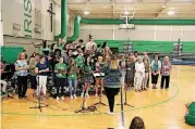  ?? [PHOTO PROVIDED] ?? Bishop McGuinness brought back its long-lost school song prior to this season.