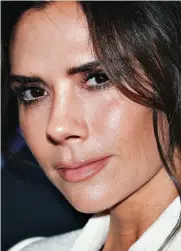  ??  ?? Not to be sniffed at: Fashion guru Victoria Beckham has lots in common with Cara