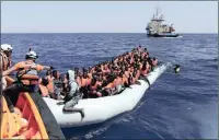  ?? PICTURE: REUTERS ?? Refugees are rescued off the coast of Libya.