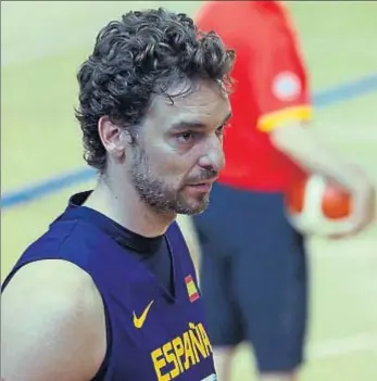  ?? KIKO HUESCA / EFE ?? Pau Gasol se encuentra concentrad­o con la selección española