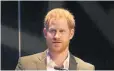  ?? Getty Images ?? Prince Harry, the duke of Sussex, speaks Wednesday in Scotland.