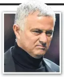  ??  ?? Grim end: former boss Jose Mourinho