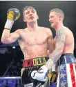  ??  ?? Defeat Anthony Crolla (left) beat Ricky Burns