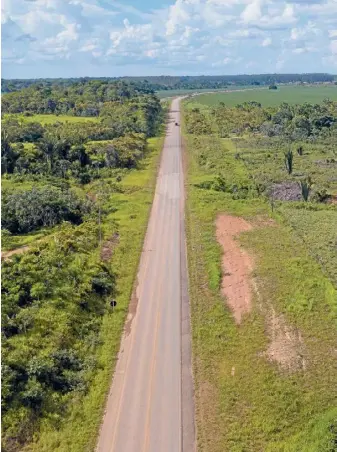  ?? ?? Die Straße BR-319 zwischen den Bundesstaa­ten Amazonas and Rondônia in Brasilien