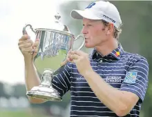  ??  ?? Brandt Snedeker shot a final-round 65 to win the Wyndham Championsh­ip at Sedgefield Country Club.