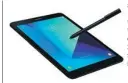  ??  ?? Samsung Electronic­s Co Ltd unveiled its Galaxy Tab S3 at the Mobile World Congress in Barcelona, Spain. The tablet takes mobile entertainm­ent to the next level by providing a cinema-like experience with 4K video playback and a 9.7-inch Super AMOLED...