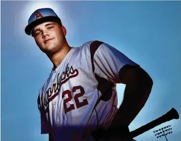  ?? (Photo by JD for the Texarkana Gazette) ?? Arkansas High senior Ty Waid will be leading the Hogs' baseball season this year, which gets under way with a single game against Horatio on Monday at Razorback Field. Waid, who has starred for AHS and Sticks Baseball, has signed to play for Coach Dave Van Horn's college Razorbacks.