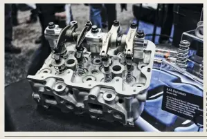  ??  ?? Manton Pushrods H-13 tool steel (300,000 psi) roller rockers might just be the ultimate solution to high-rpm issues associated with the Duramax. They feature a pressure-fed bushing (i.e. no needle bearing), an H13 tool steel adjusting screw and rocker trunnion, and were designed to handle as much as 10,000 rpm. Manton’s rockers will find a home in Tony Rizzi’s No-prep Duramax, a short-stroke engine that sees 7,800 rpm on a regular basis. It’s also worth noting that Manton’s rockers are direct replacemen­ts for the stock units, which means if you have an issue with one at the track you can simply swap in an OEM version and keep racing.