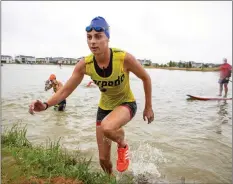  ?? CALEB BJERGSELT ?? The inaugural Torpedo SwimRun Val de Vie took place at the well-known Franschhoe­k lifestyle estate at the weekend. Athletes pulled out all the stops to conquer the 10km course. |