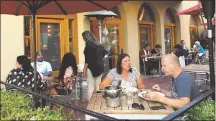  ?? ANDA CHU/STAFF ?? Peruvian fare takes to the patio at LiMa, a new restaurant in Concord’s Todos Santos Plaza. Try their Lomo Saltado or Ceviche Limeno.