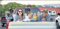  ?? AVFS ?? A family gets cozy before a screening at last year’s Alexander Valley Film Society Summer Drive-In Series in Cloverdale.